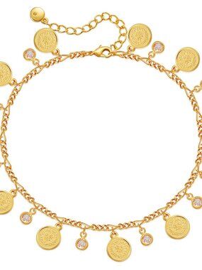 18k Gold Plated Anklet Ankle Bracelets for Women